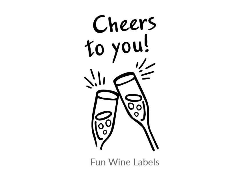 design etiket cheers to you