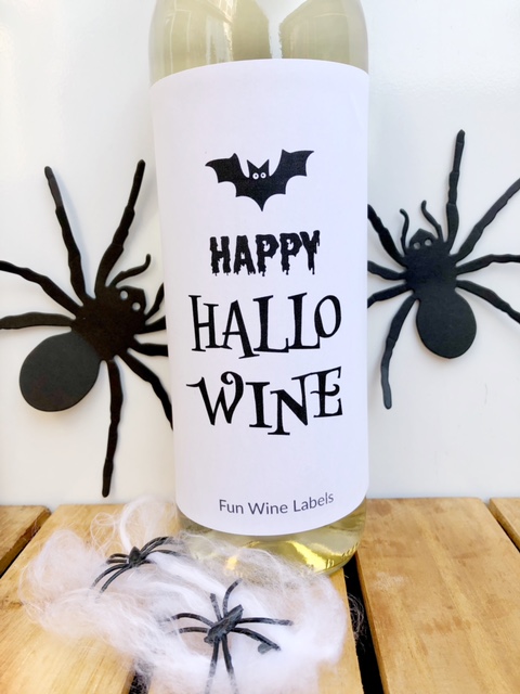 Halloween Wijnpakket met spooky decoraties