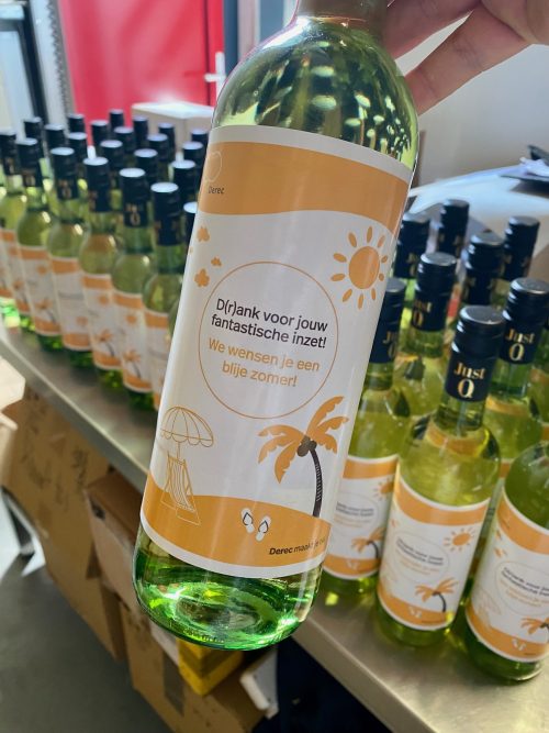 DIY Wijnetiket Eigen Foto