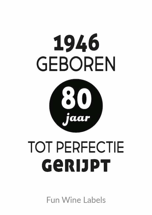Verjaardag Etiket Leeftijd - Afbeelding 2