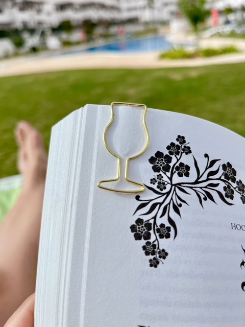 wine clips 2 st, paperclips in de vorm van een wijnglas.