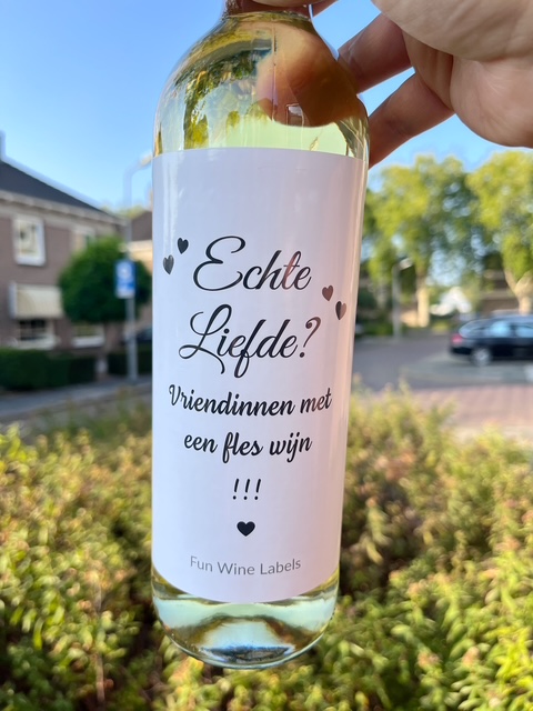Wijnetiket Vriendinnen