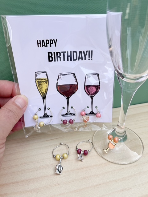 Wijnglas Markers Birthday (3 stuks)
