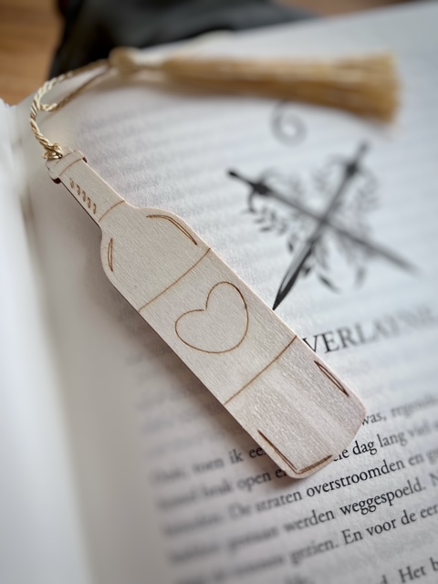 Boekenlegger Wijnfles