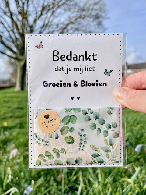 Kaart Met Bloemzaden – Groen